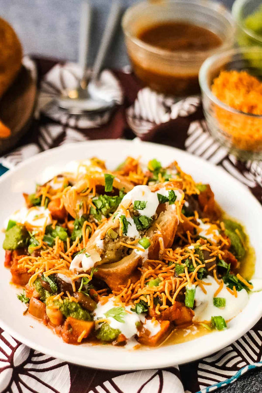 SAMOSA CHAAT (V)