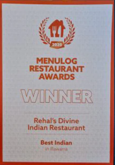 Menulog Restaurant Awards Winner